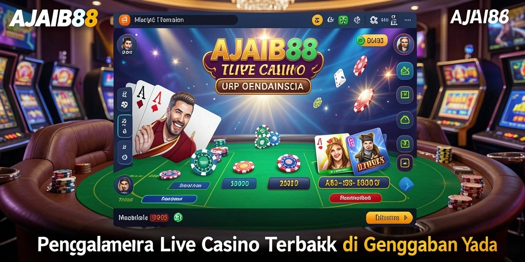 Gameplay menarik dengan dealer profesional di AJAIB88 Live Casino.