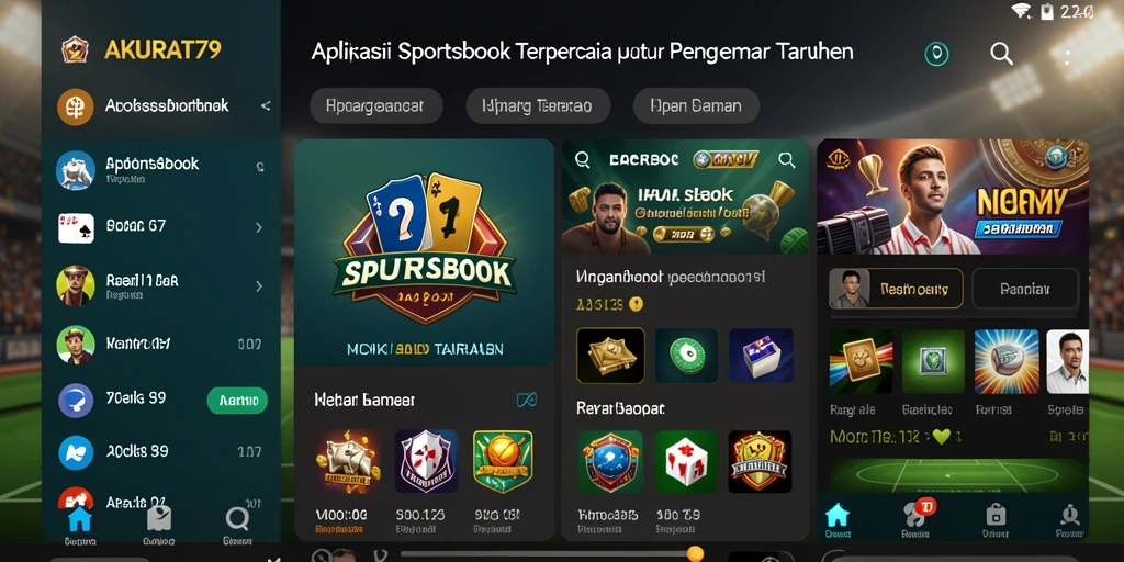Tampilan gameplay menarik dari aplikasi Sportsbook AKURAT79.
