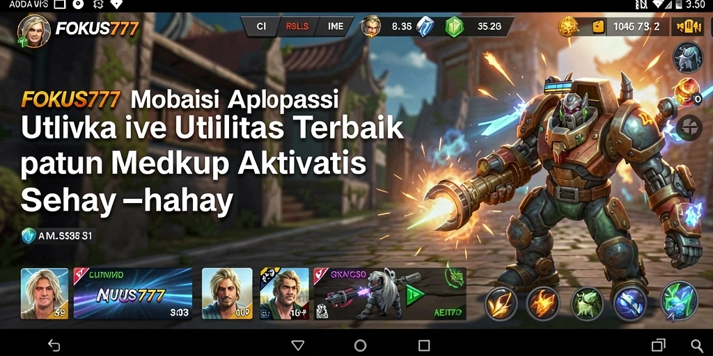 Tampilan antarmuka utama <strong>FOKUS777</strong> yang intuitif dan mudah digunakan.