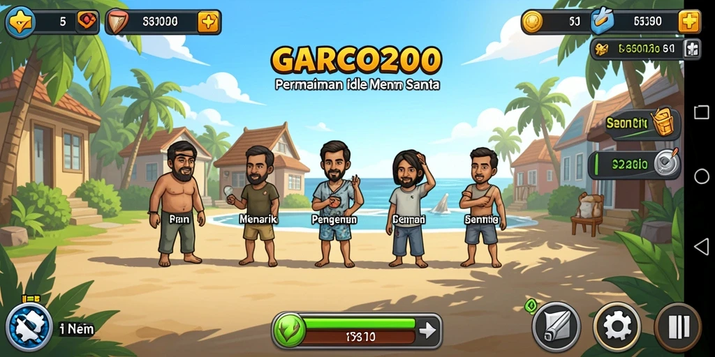 Tampilan gameplay GARCO200 yang menarik dan santai.
