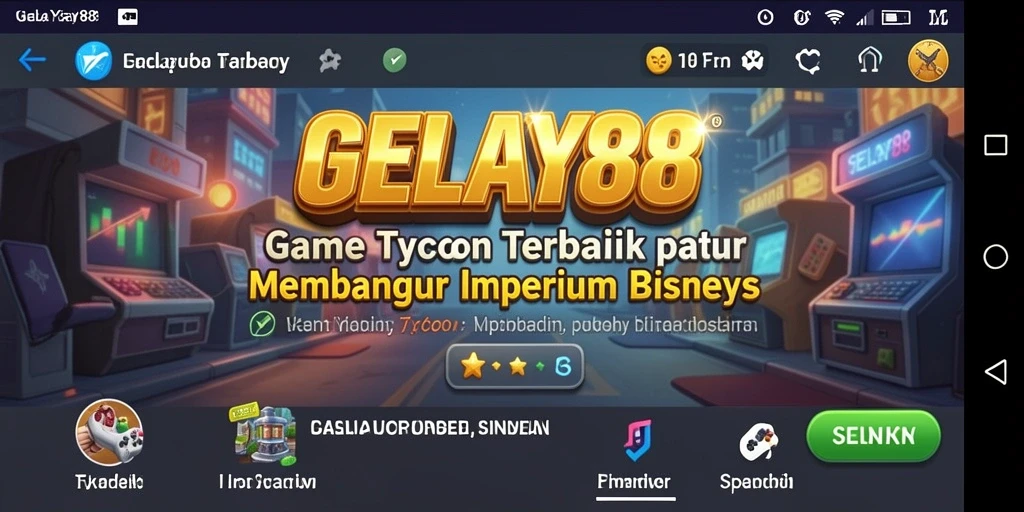 Tampilan gameplay menarik dari GELAY88 saat membangun bisnis.