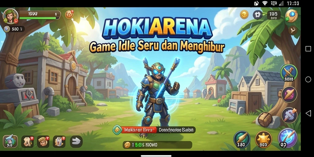 Tampilan gameplay HOKIARENA yang menarik dan penuh warna.