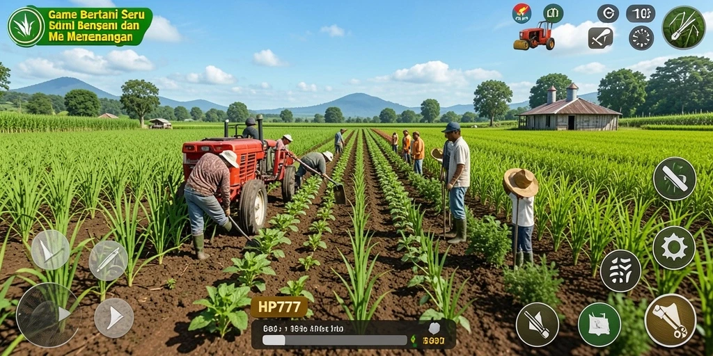 Tampilan gameplay HP777 yang menakjubkan dan penuh warna.