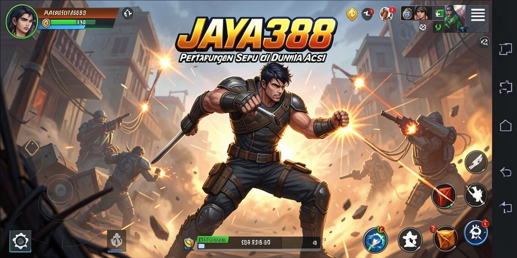Tangkapan layar JAYA388 menampilkan aksi bertarung yang intens.