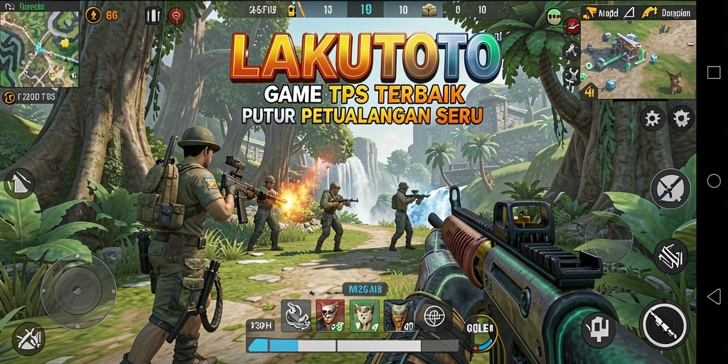 Tangkapan layar menunjukkan aksi seru dalam gameplay TPS.