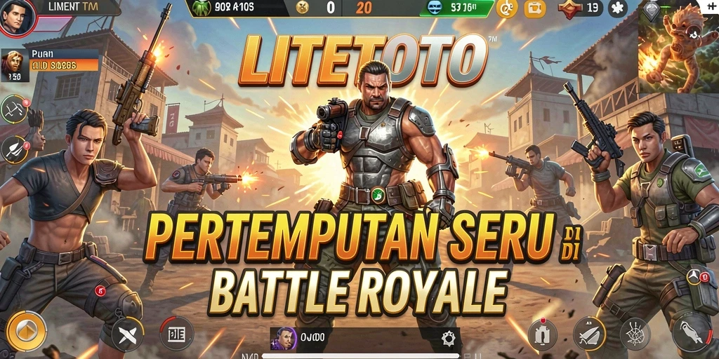 Screenshot gameplay LITETOTO dengan aksi pertempuran yang mendebarkan.