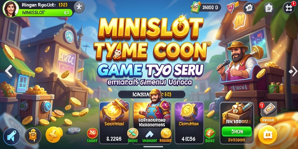 Tampilan menarik dari gameplay <strong>MINISLOT</strong> yang menggambarkan pengelolaan kasino.