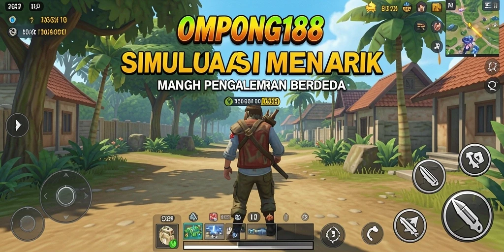 Tampilan gameplay OMPONG188 yang menakjubkan dan interaktif.