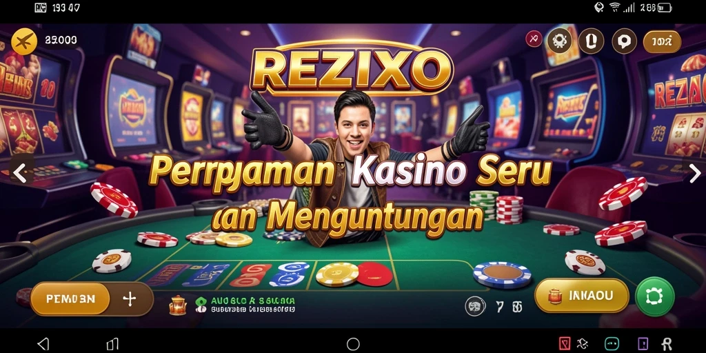 Tampilan permainan Kasino yang menarik dan mengasyikkan di REZIXO.