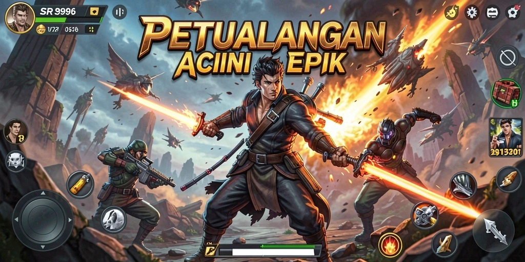 Tampilan aksi mendebarkan dalam SR996 yang penuh tantangan.