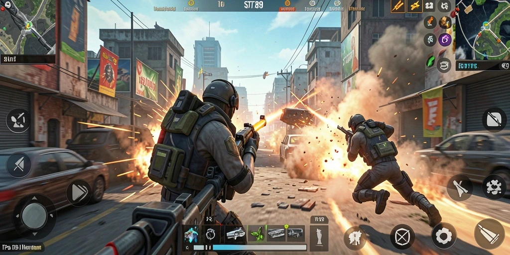 Tampilan gameplay ST789 yang mendebarkan dan penuh aksi.
