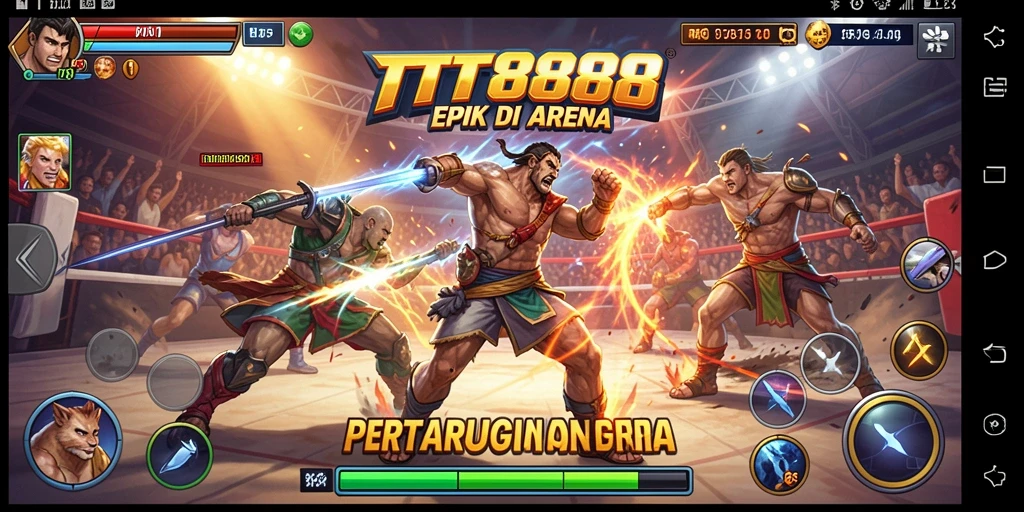 Tampilan gameplay TTT888 yang seru dalam pertarungan epik.