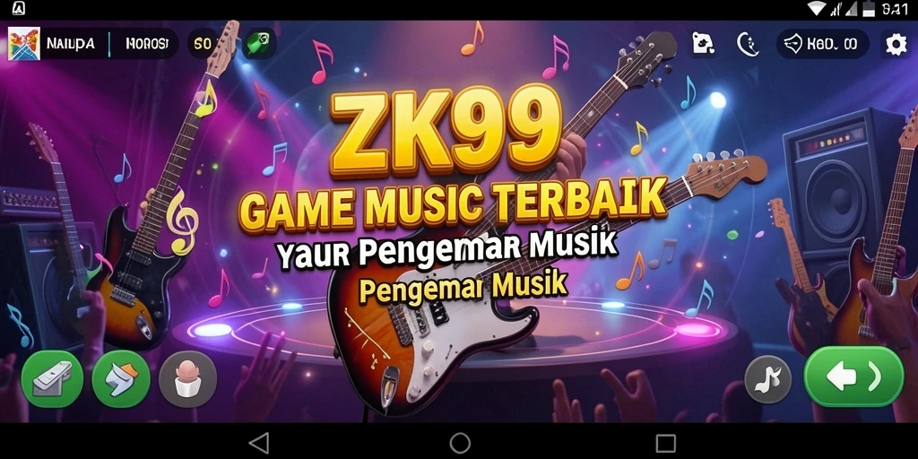 Tampilan gameplay seru ZK9 dengan lagu-lagu yang menarik.